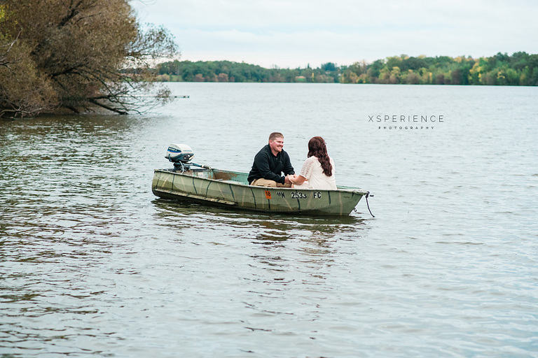 Boat Engagement Session, Minnesota Wedding Photographer, Film Photographer