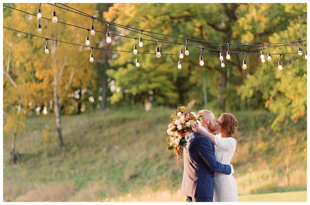 Minnesota Fall wedding at The barn at stoney hills, Cushing Minnesota, Fall elopement, Finley Florence wedding gown, Xsperience Photography, ranch wedding photographer,