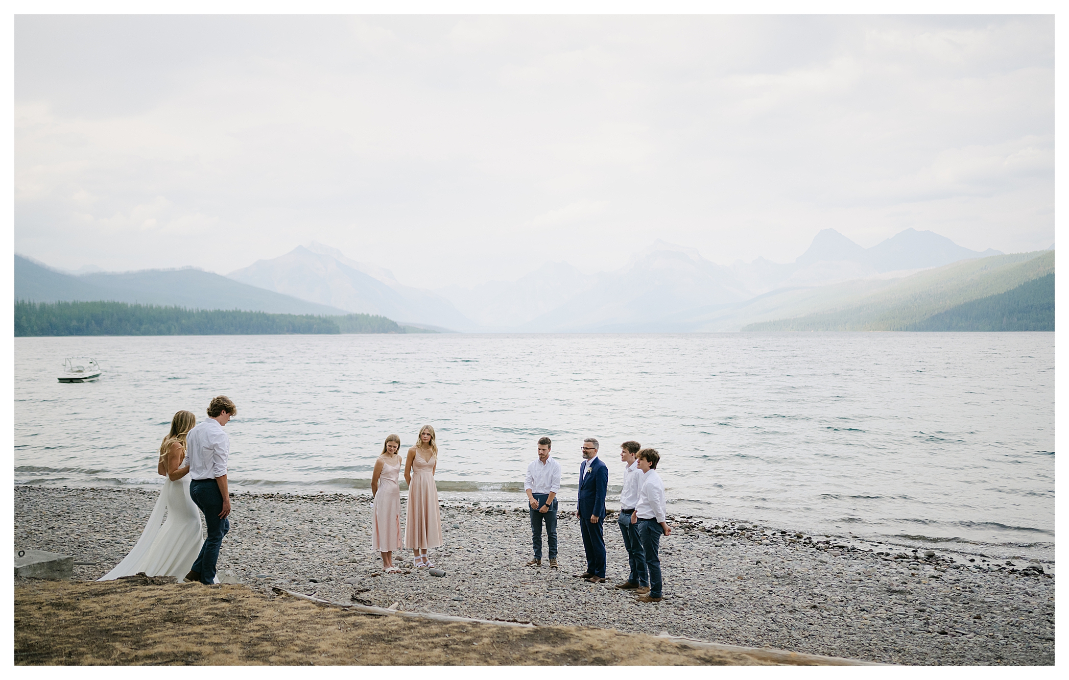 Photo of Household Centered Glacier Nationwide Park Elopement • Xsperience Images
